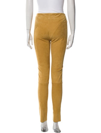 Jil Sander Lamb Leather Skinny Leg Pants