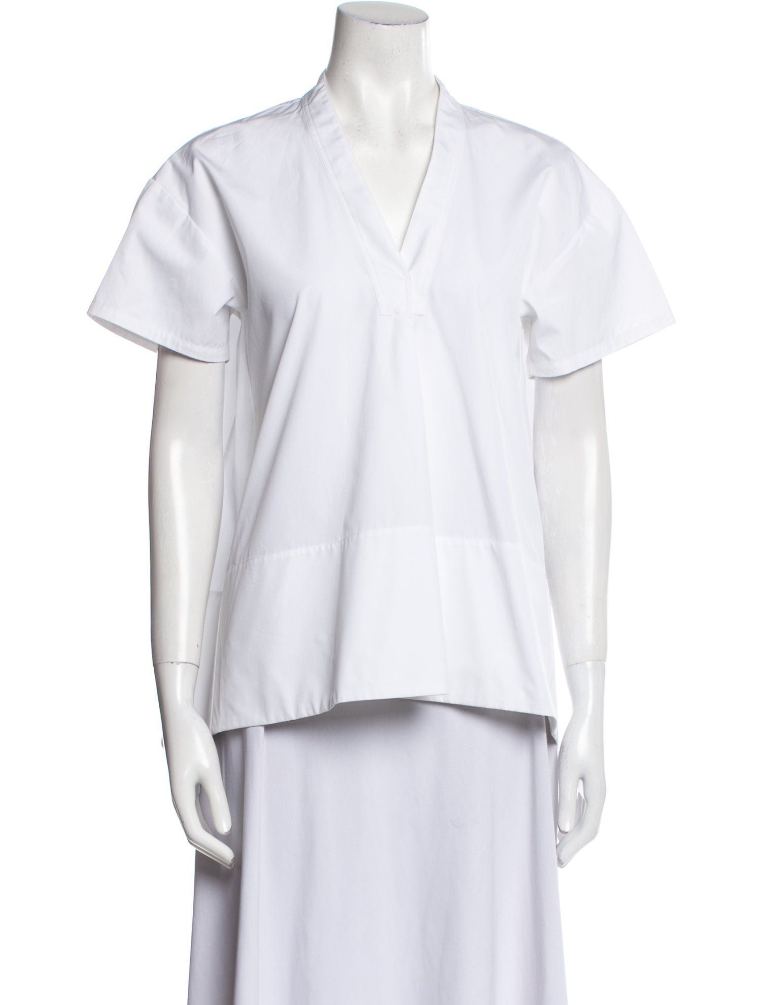 Jil Sander V-Neck Short Sleeve Blouse w/ Tags