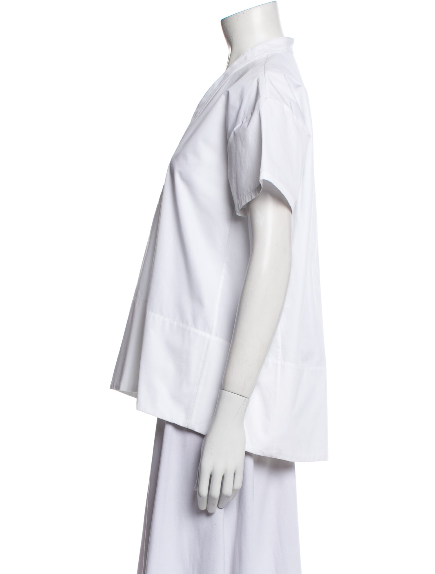 Jil Sander V-Neck Short Sleeve Blouse w/ Tags