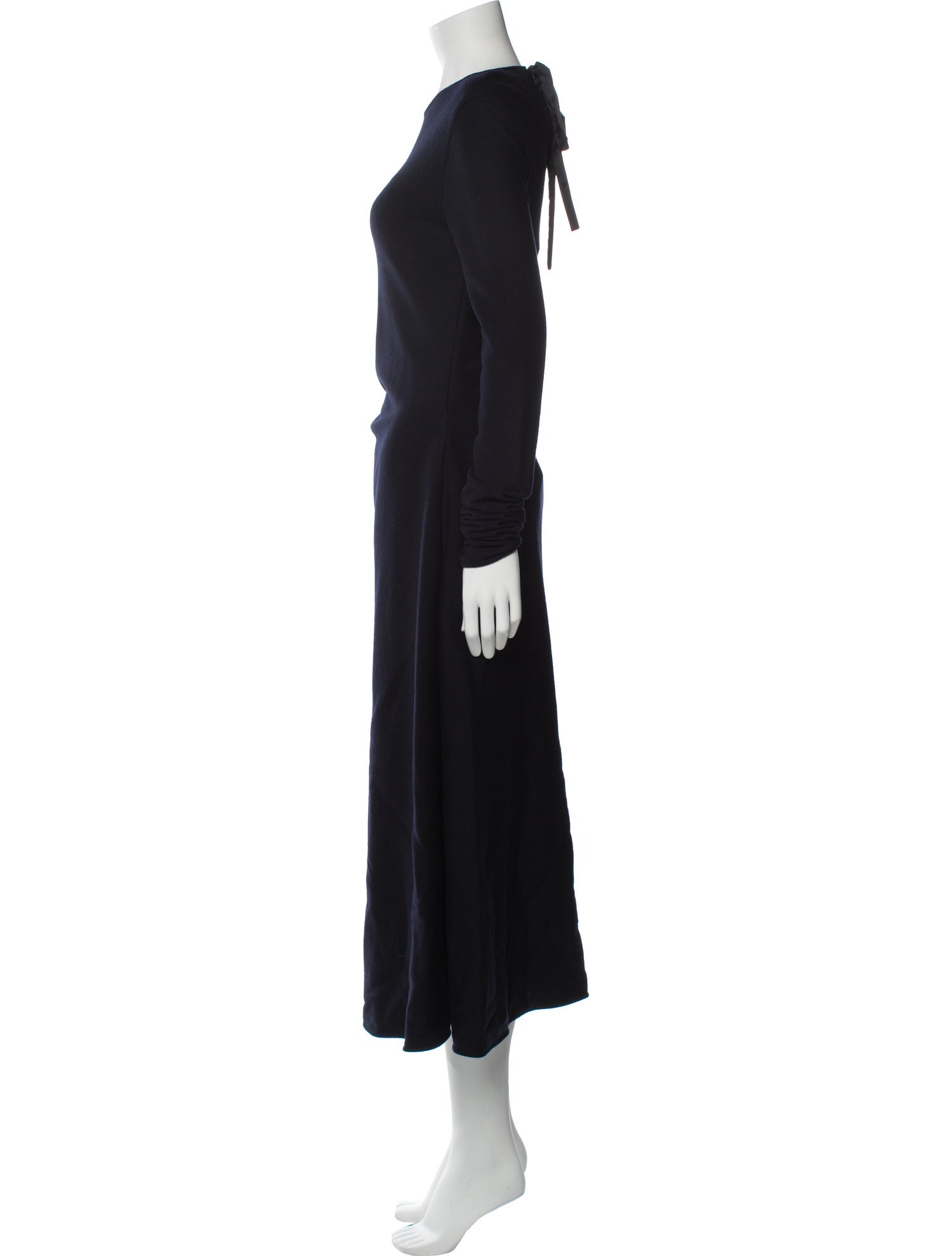 Jil Sander Crew Neck Long Dress
