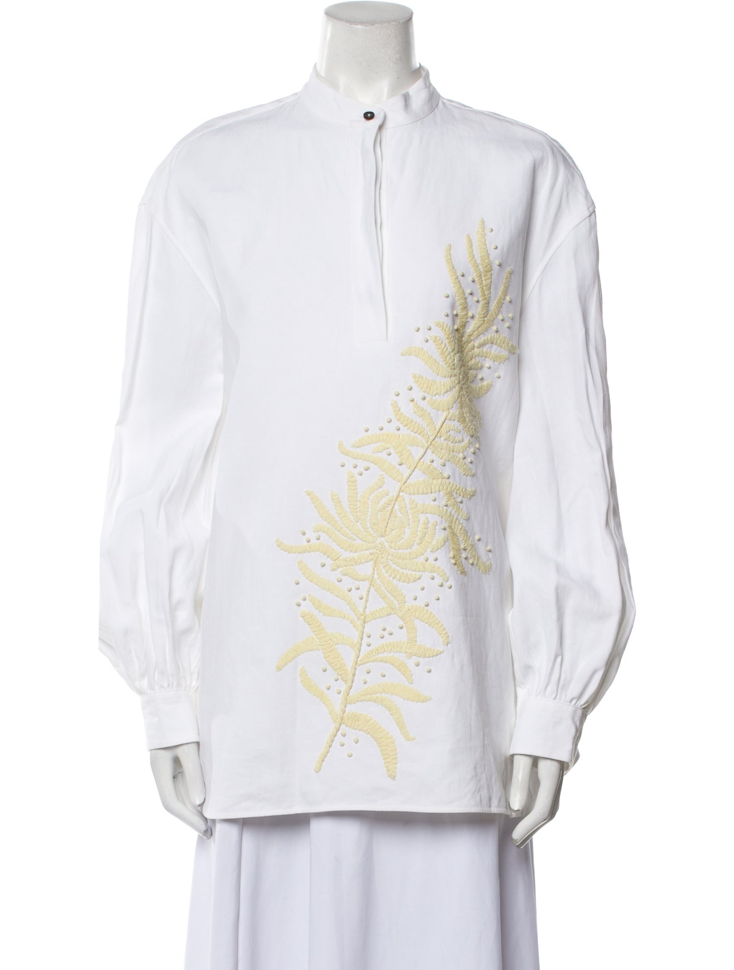 Jil Sander Linen Mock Neck Tunic