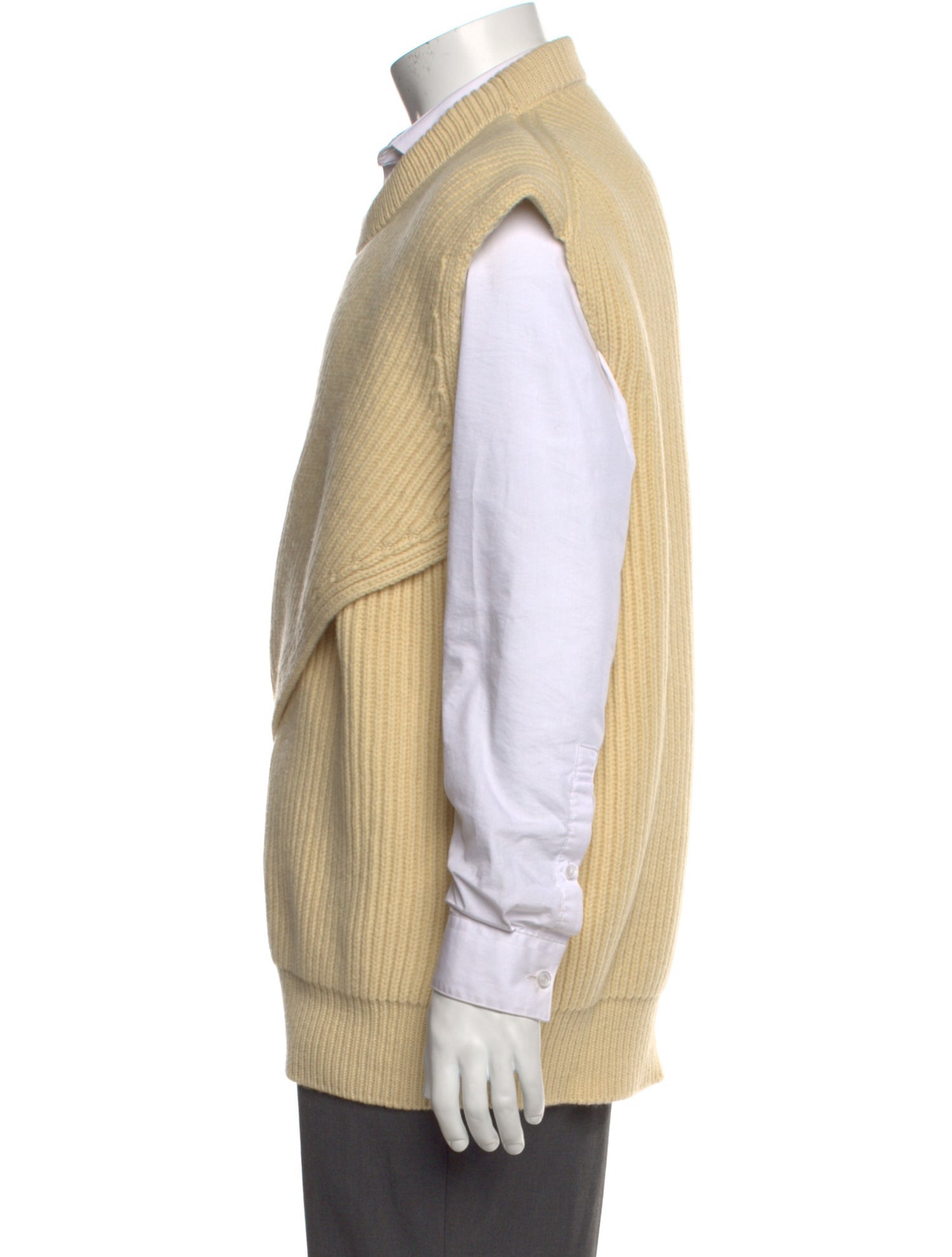 Jil Sander Wool Mock Neck Sweater Vest