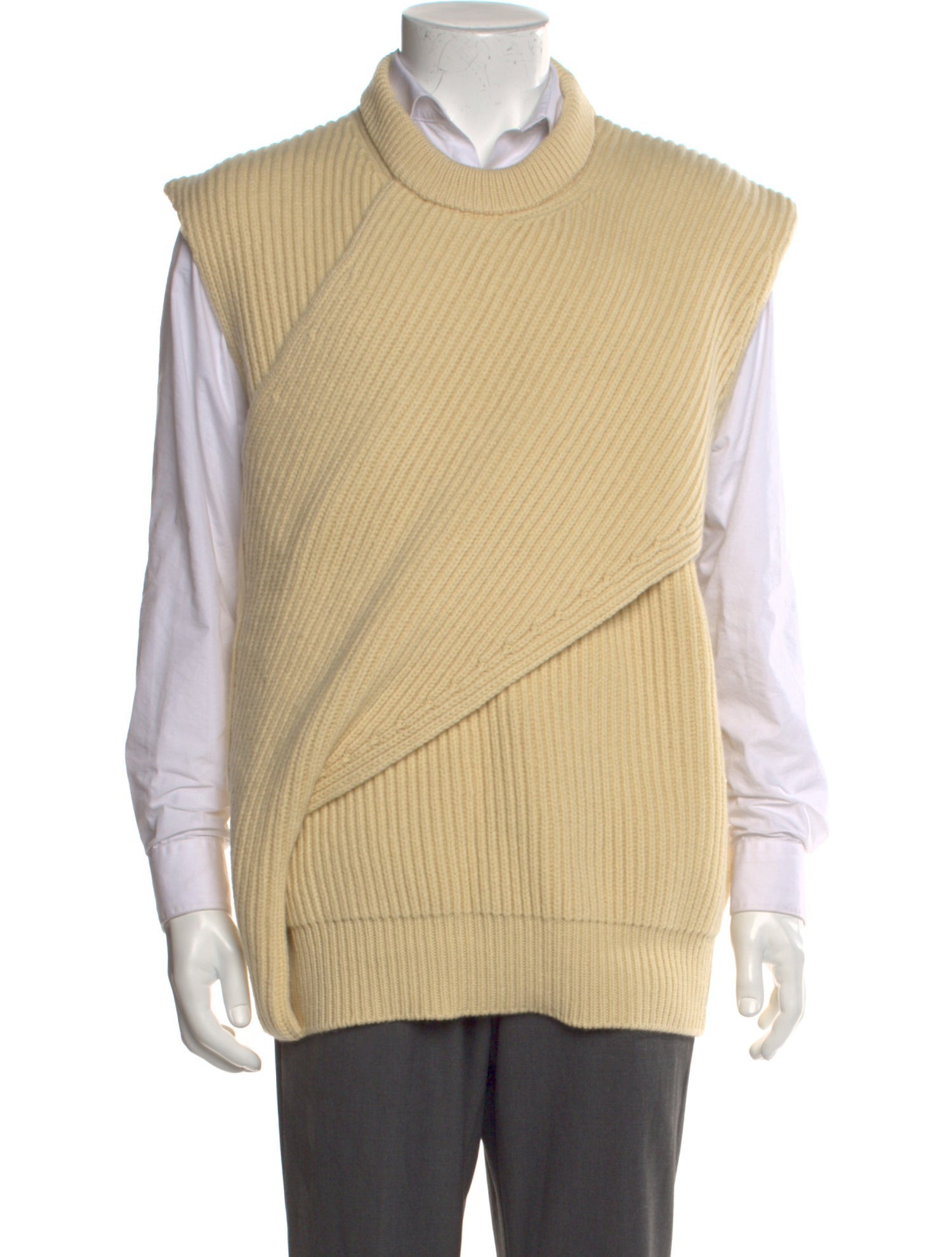 Jil Sander Wool Mock Neck Sweater Vest