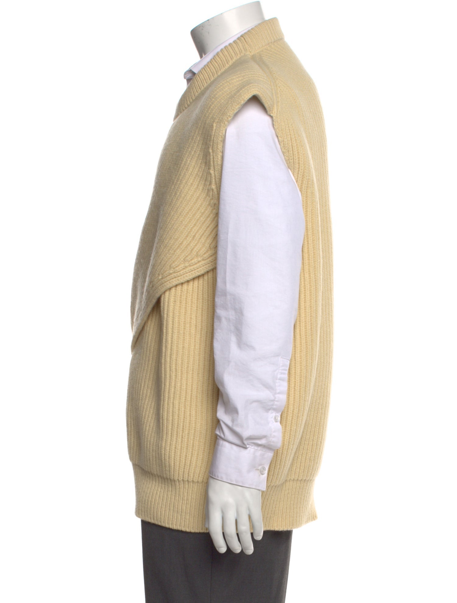 Jil Sander Wool Mock Neck Sweater Vest