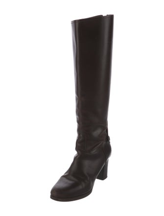 Jil Sander Leather Riding Boots