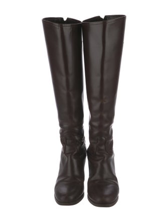 Jil Sander Leather Riding Boots