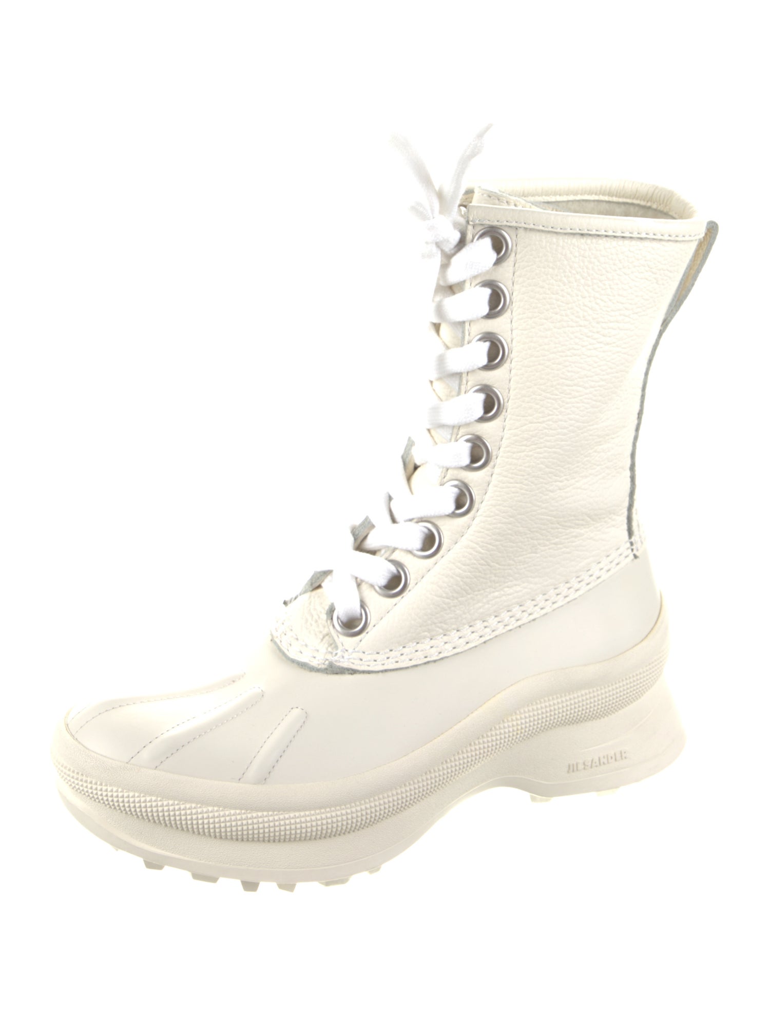 Jil Sander Leather Combat Boots