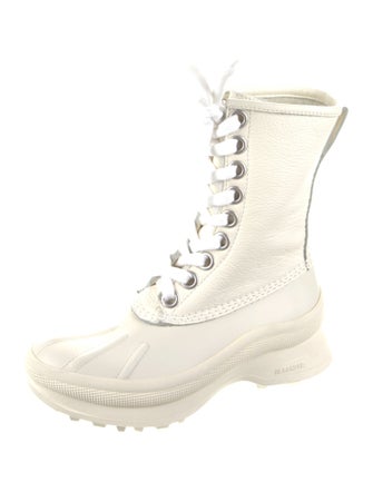 Jil Sander Leather Combat Boots