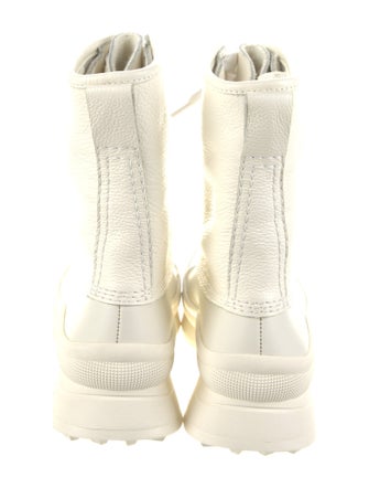 Jil Sander Leather Combat Boots