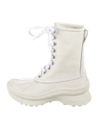 Jil Sander Leather Combat Boots