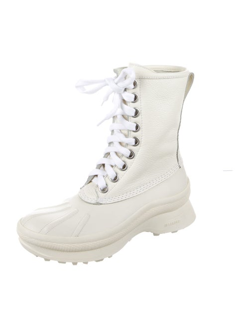 Jil Sander Leather Combat Boots