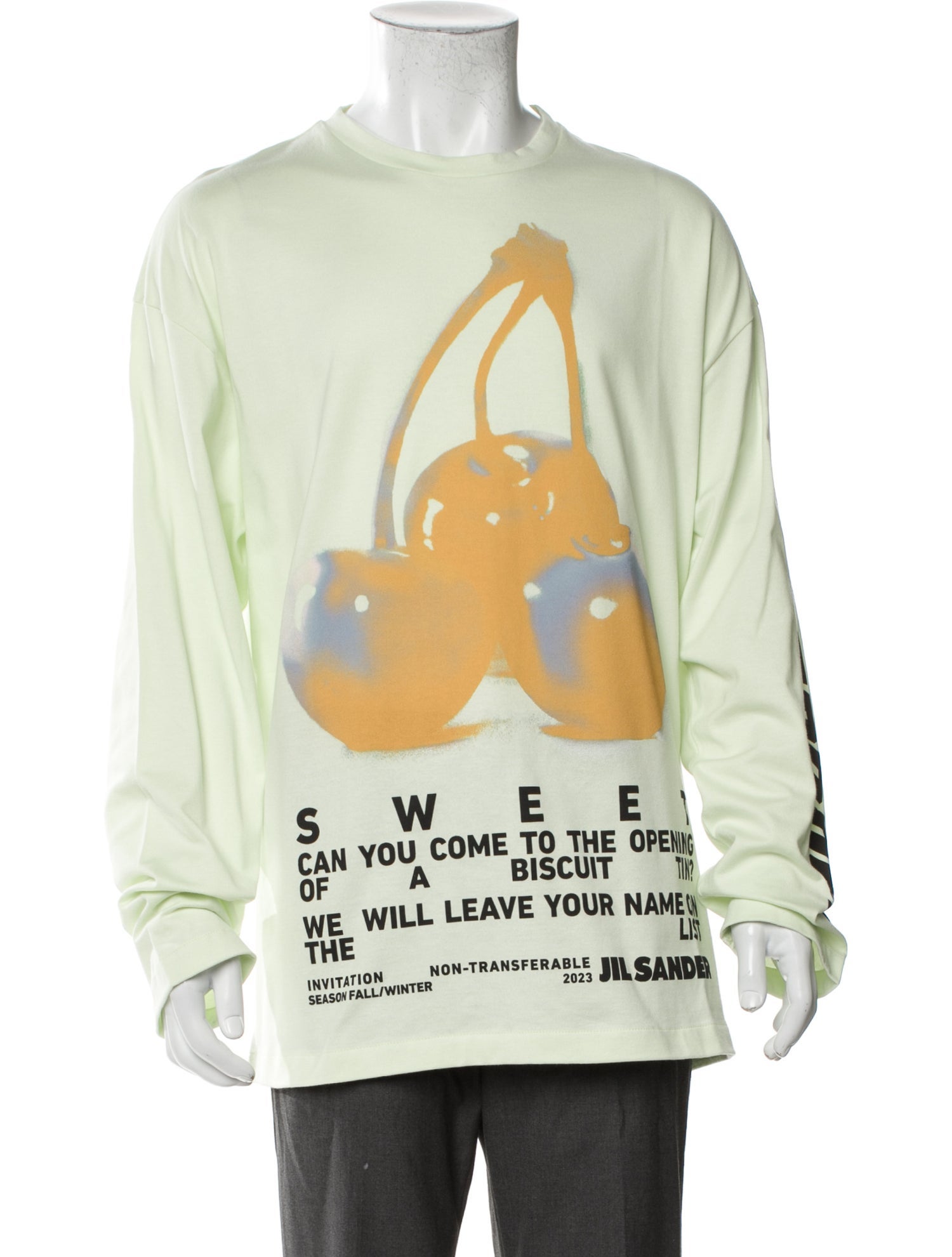 Jil Sander Graphic Print Crew Neck T-Shirt w/ Tags