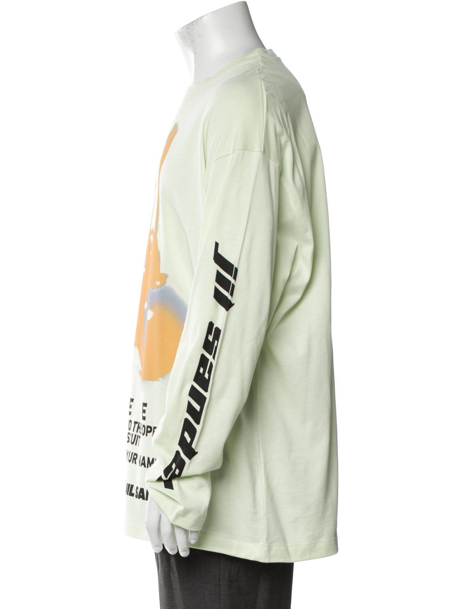 Jil Sander Graphic Print Crew Neck T-Shirt w/ Tags