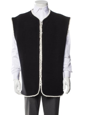 Jil Sander Mock Neck Sleeveless Sweater Vest