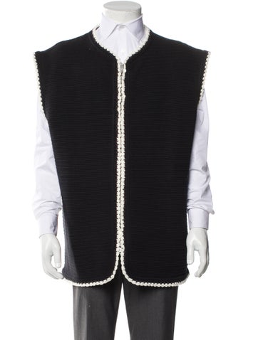 Jil Sander Sweaters Mock Neck Sleeveless Sweater Vest Us42, It52 | XL