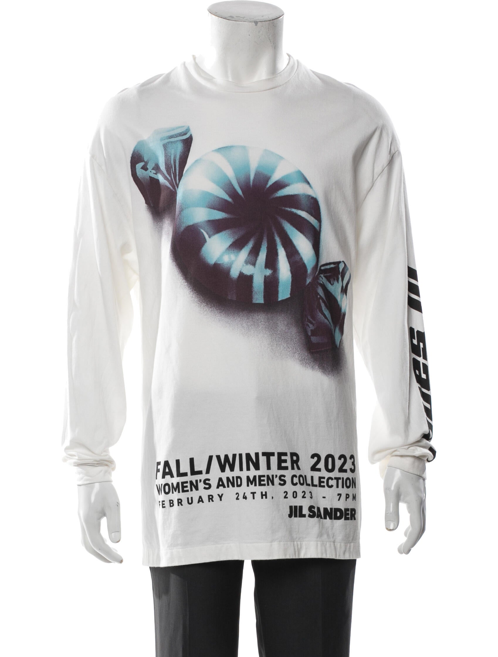 Jil Sander Printed Crew Neck T-Shirt