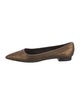 Jil Sander Leather Embroidered Accent Flats