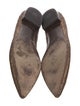 Jil Sander Leather Embroidered Accent Flats