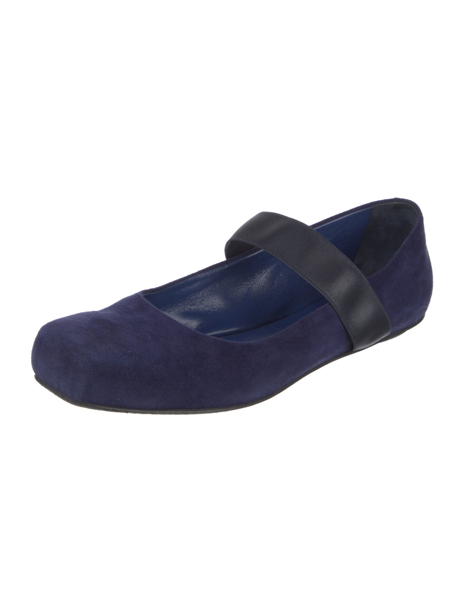 Jil Sander Suede Mary Jane Flats