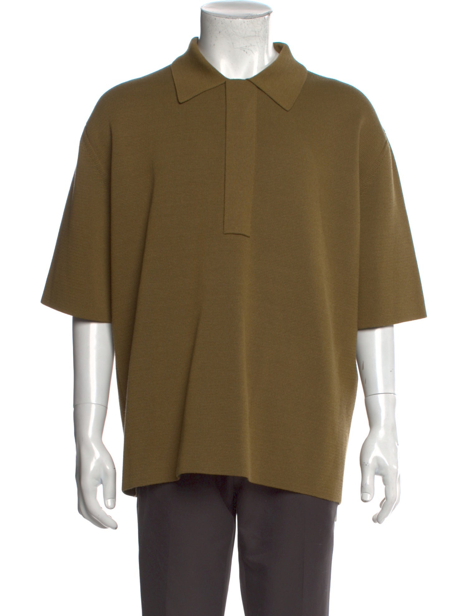 Jil Sander Collar Three-Quarter Sleeve Polo Shirt