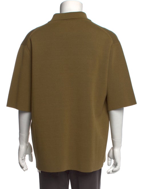 Jil Sander Collar Three-Quarter Sleeve Polo Shirt