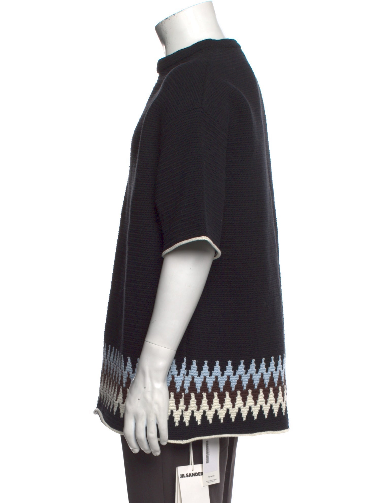 Jil Sander Printed Crew Neck Pullover