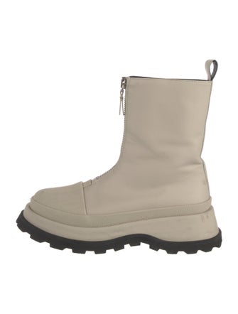 Jil Sander Leather Combat Boots