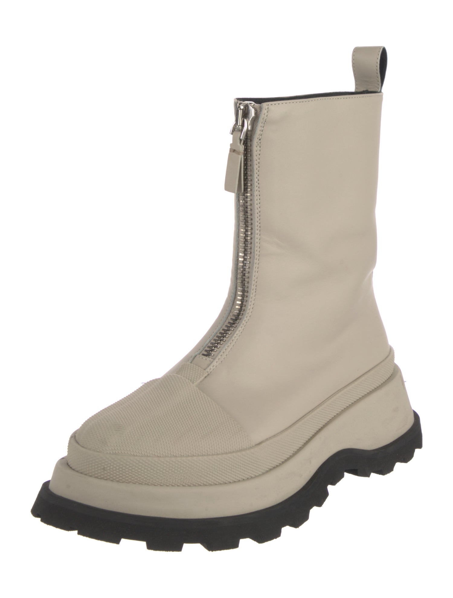 Jil Sander Leather Combat Boots