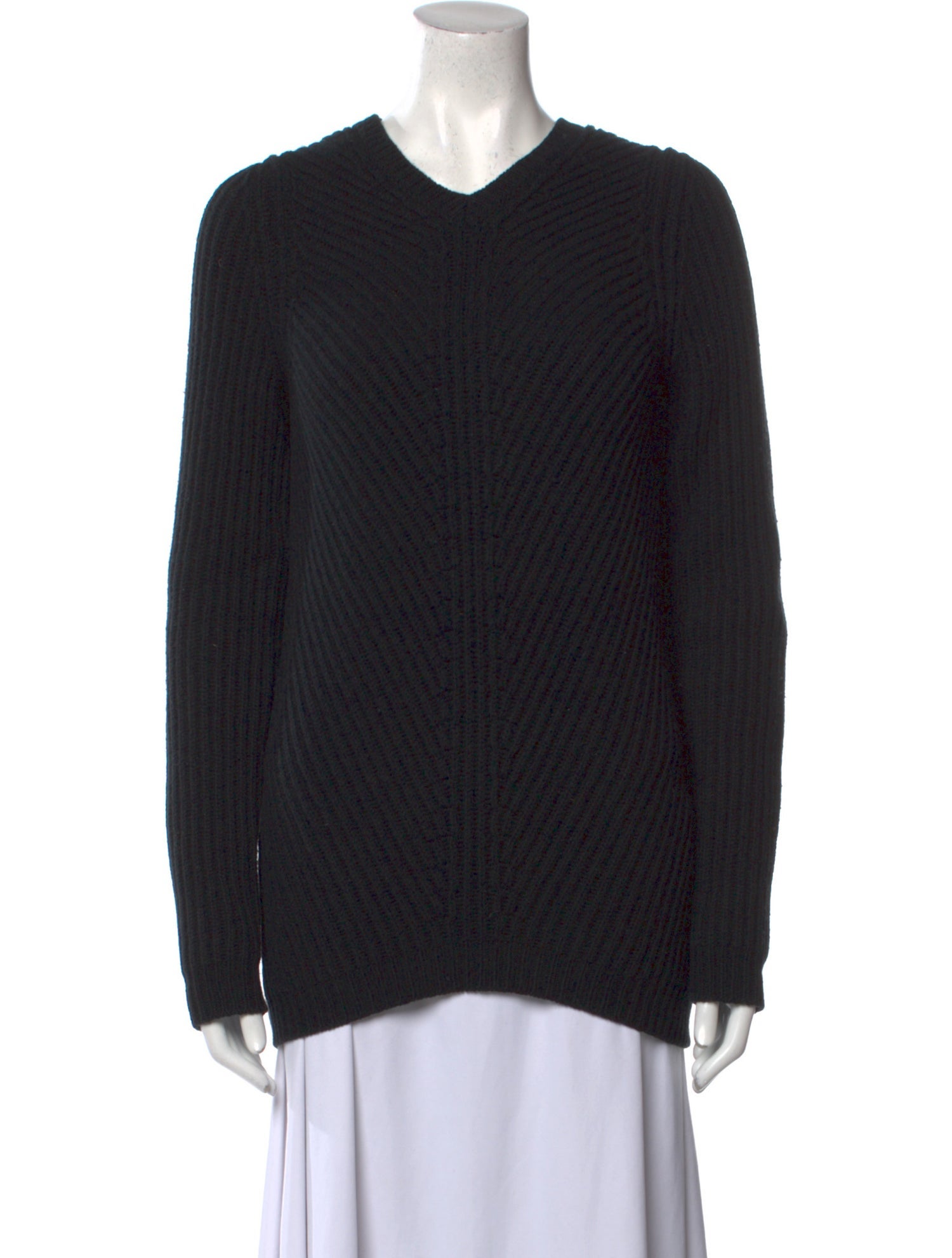 Jil Sander Virgin Wool V-Neck Sweater