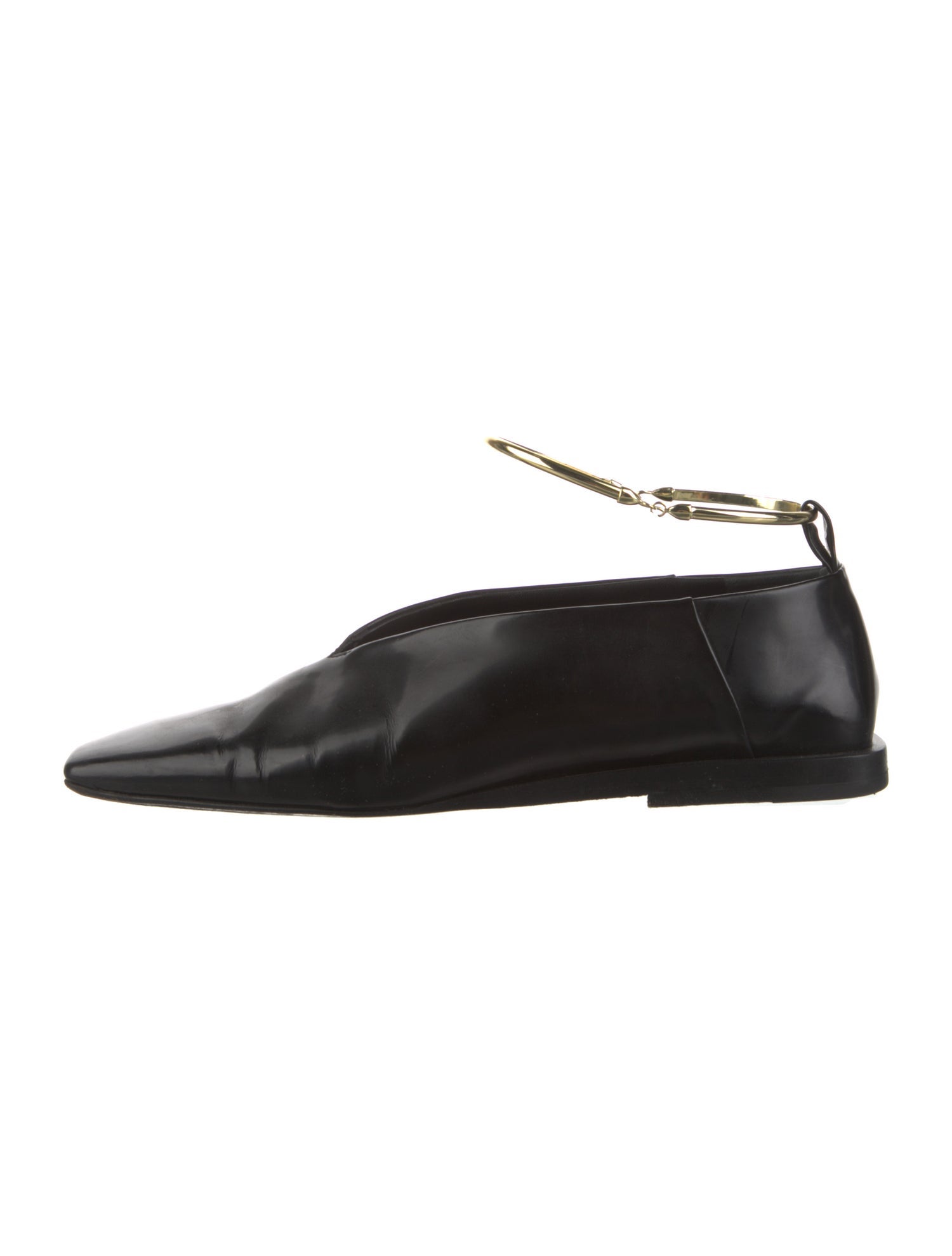 Jil Sander Leather Slingback Flats