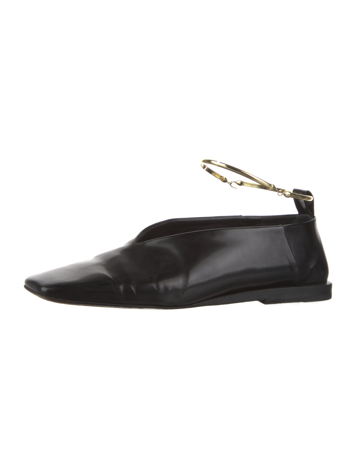 Jil Sander Leather Slingback Flats