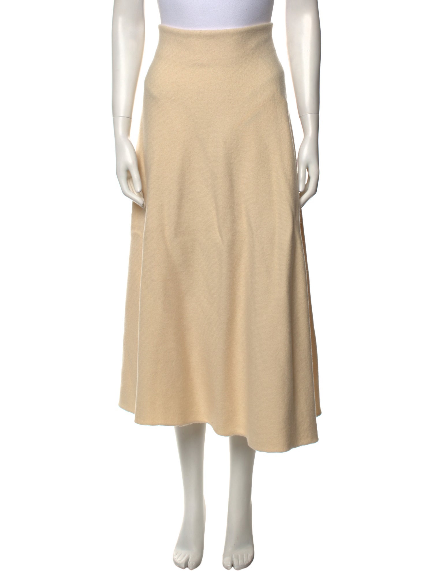 Jil Sander Wool Midi Length Skirt