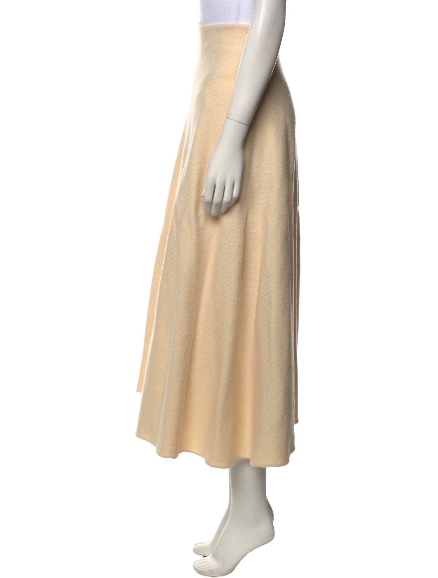 Jil Sander Wool Midi Length Skirt