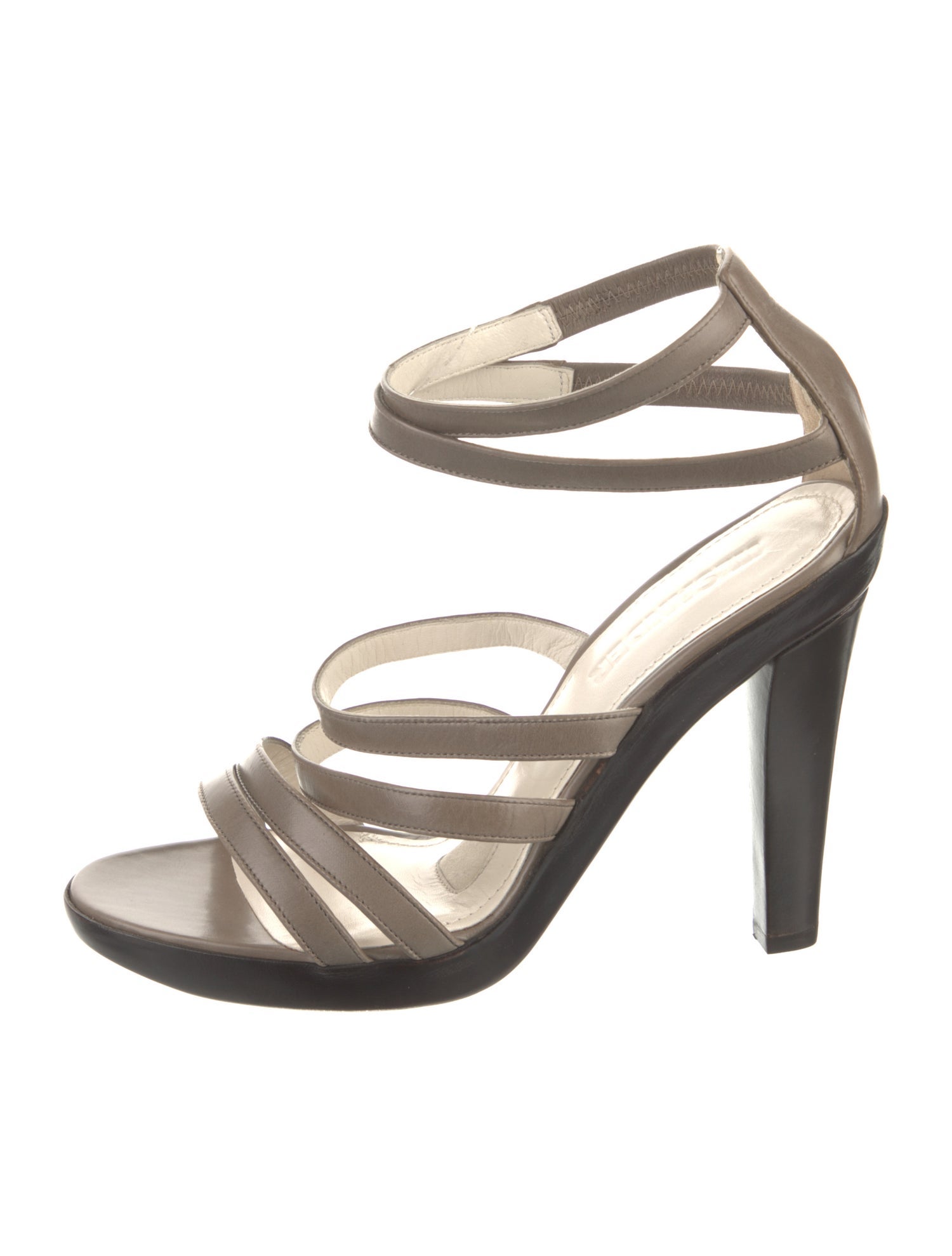 Jil Sander Leather Gladiator Sandals