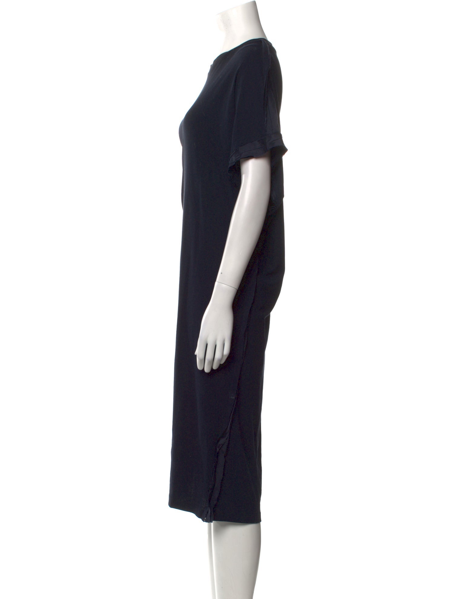 Jil Sander Crew Neck Midi Length Dress