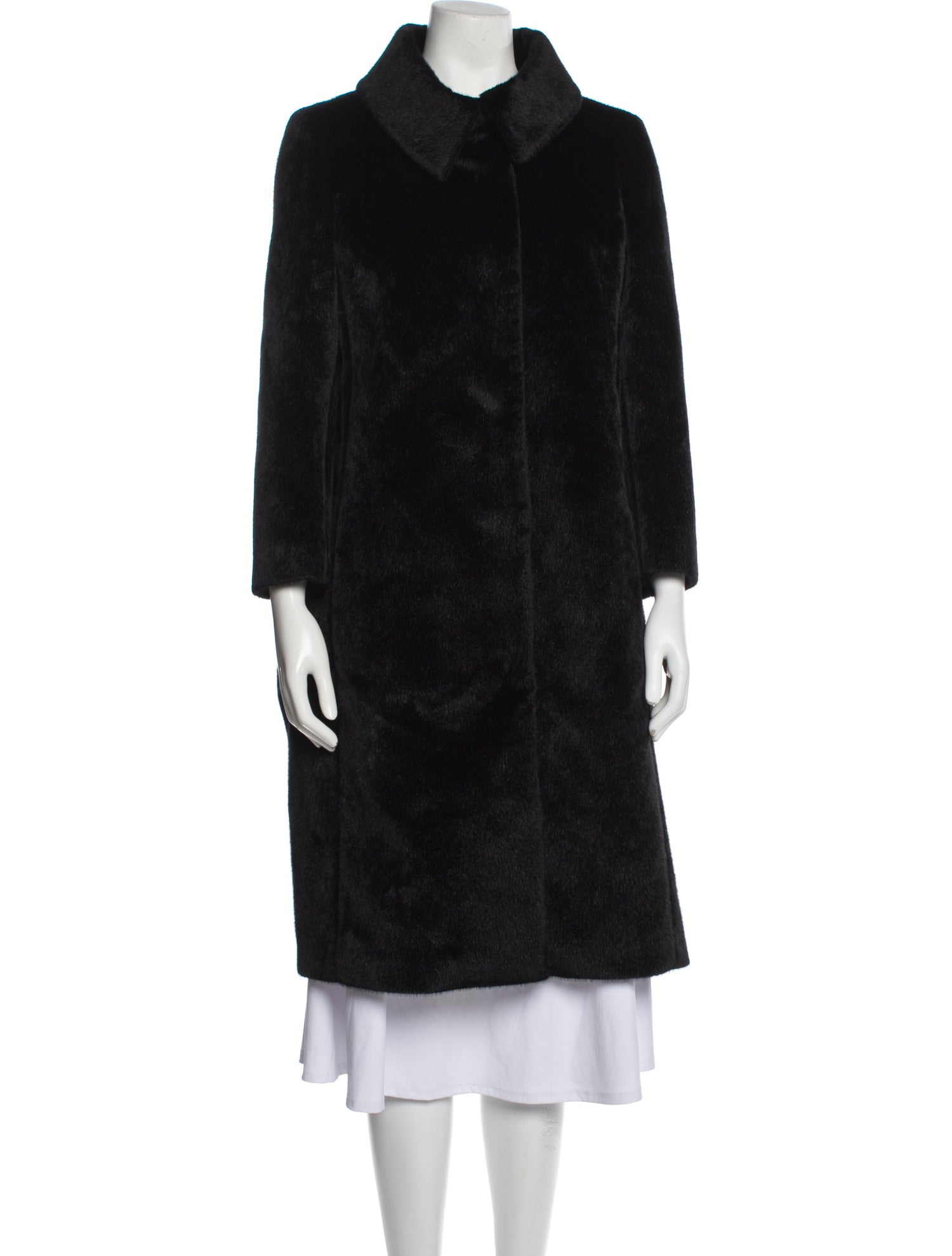 Jil Sander 2011 Faux Fur Coat