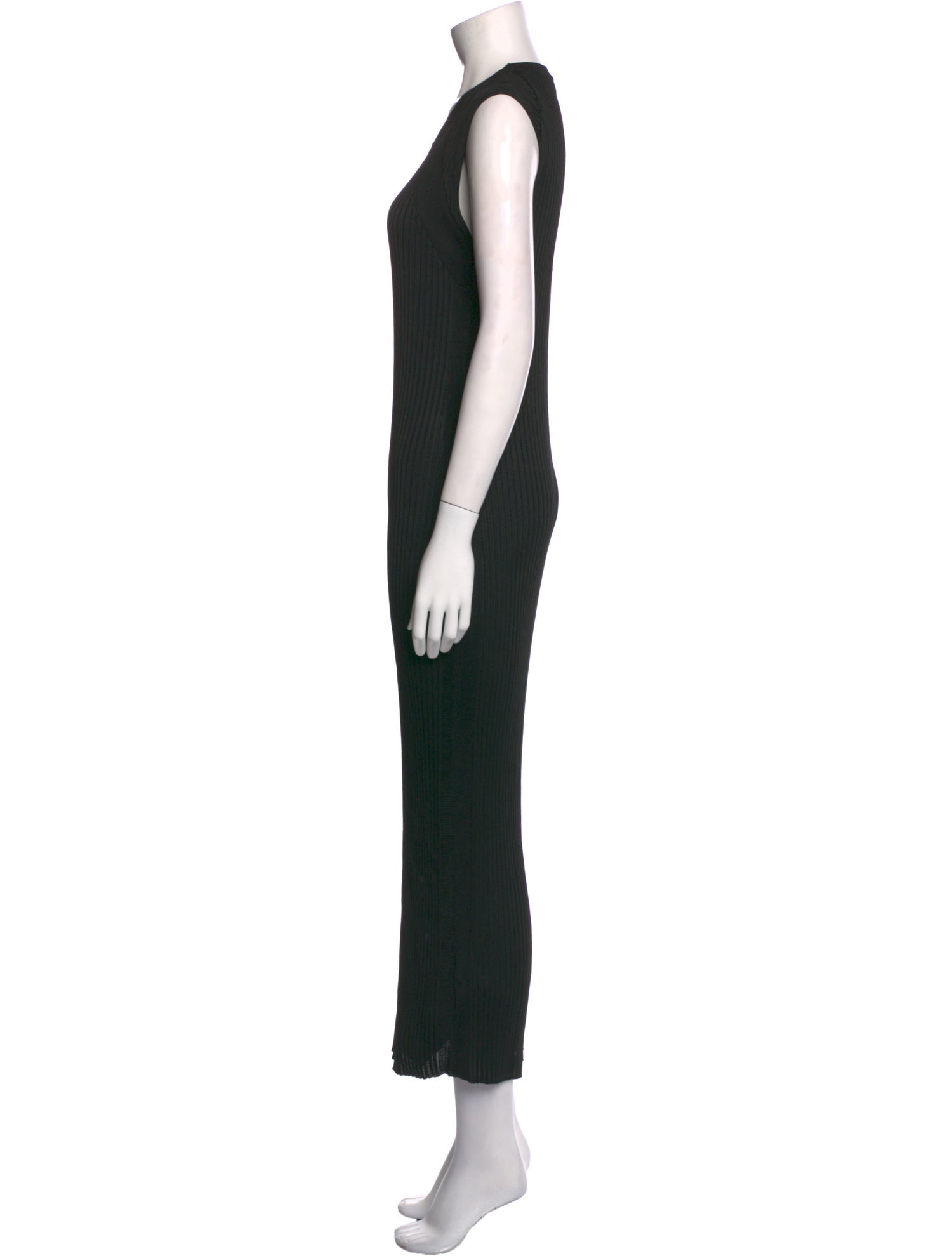 Jil Sander Crew Neck Long Dress