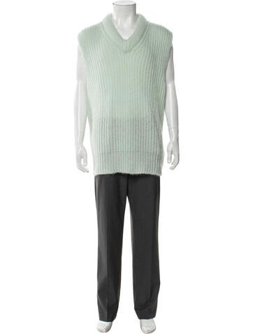 Jil Sander Sweaters Mohair V-Neck Sweater Vest Us42, It52 | XL