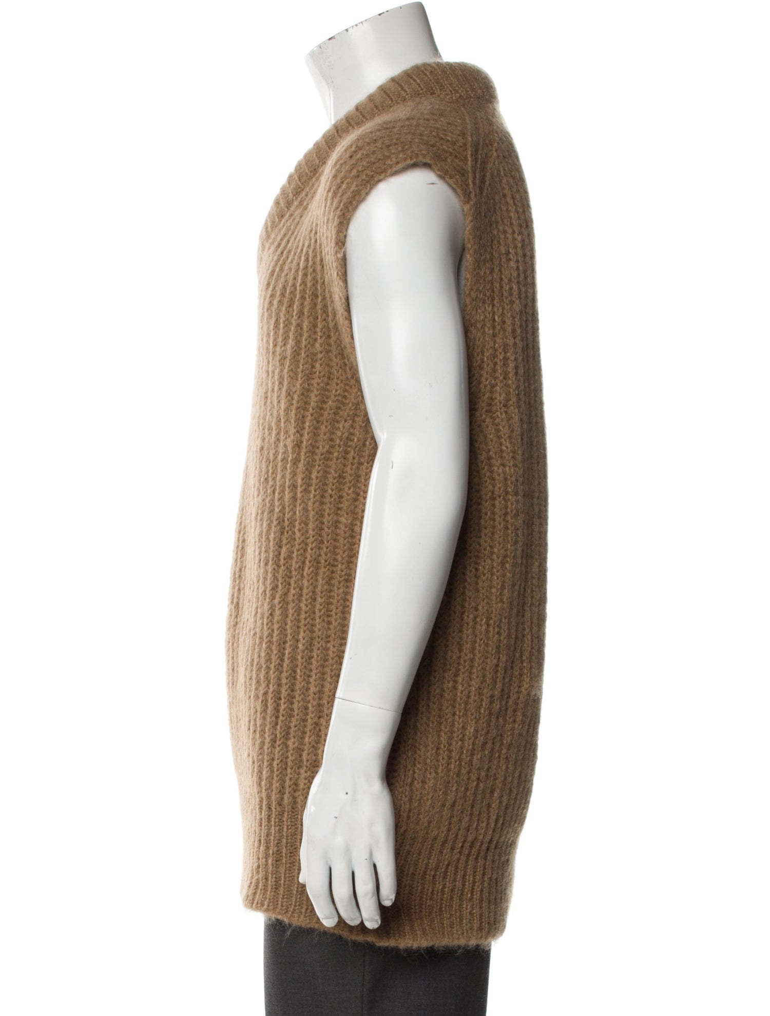 Jil Sander Mohair V-Neck Sweater Vest w/ Tags