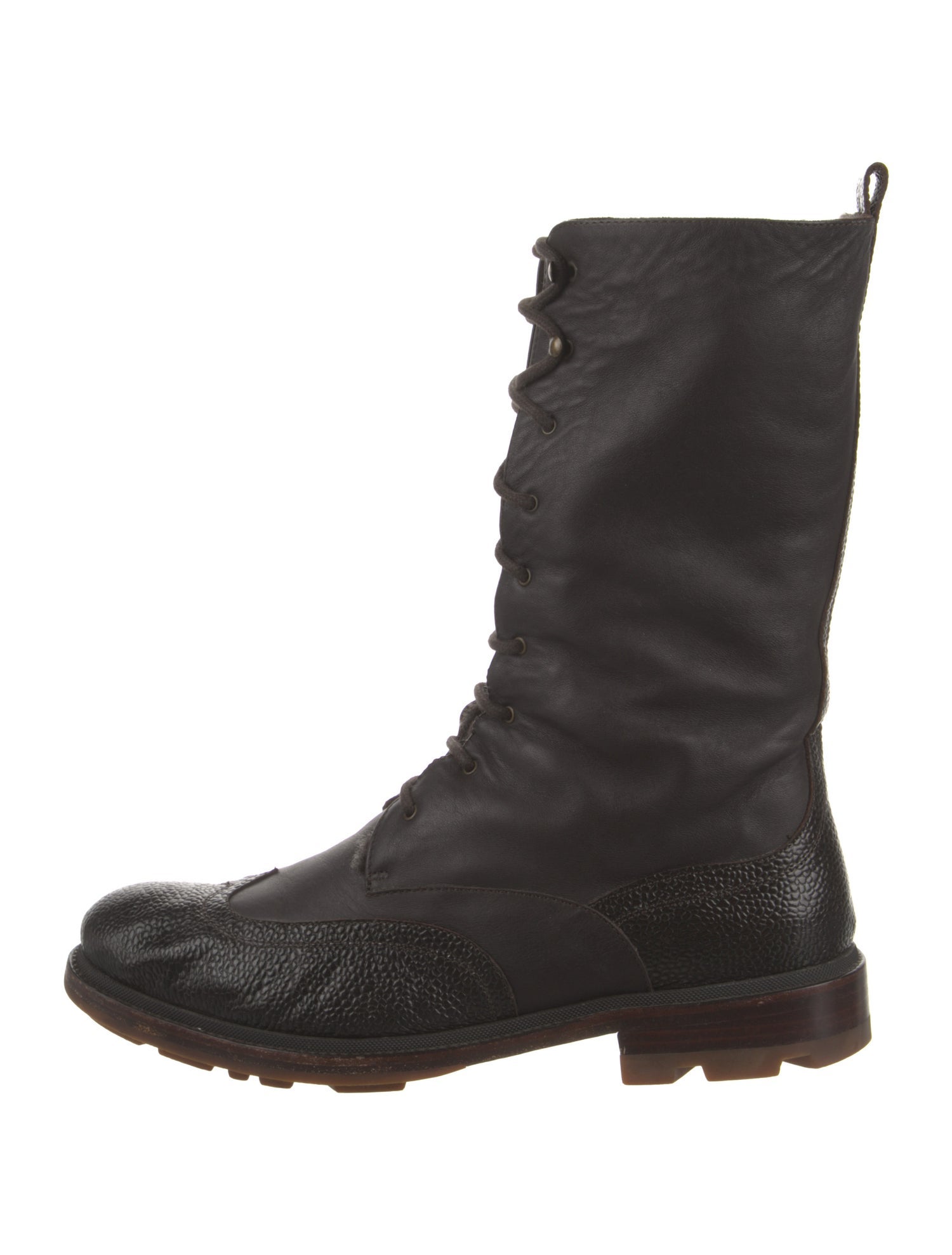 Jil Sander Leather Combat Boots