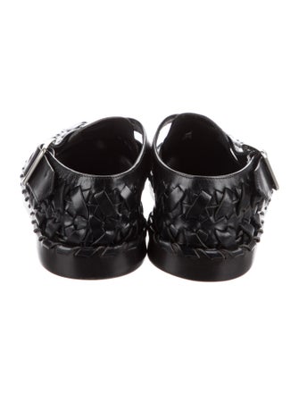 Jil Sander Leather Braided Accents Gladiator Sandals