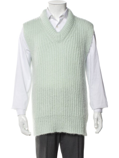 Jil Sander Mohair V-Neck Sweater Vest