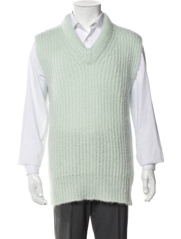Jil Sander Sweaters Mohair V-Neck Sweater Vest Us40, It50 | L