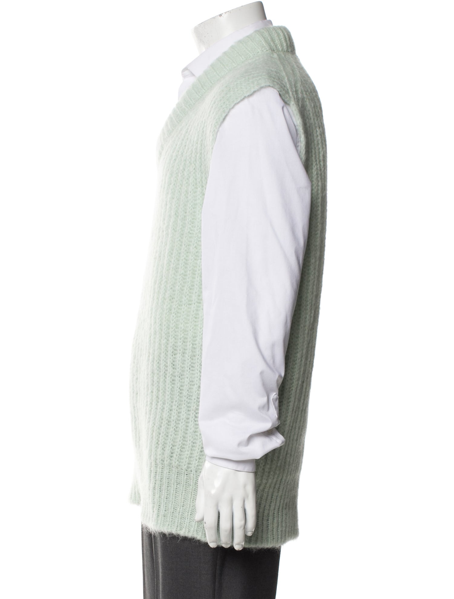 Jil Sander Mohair V-Neck Sweater Vest