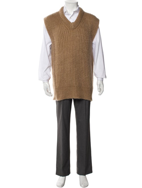 Jil Sander Mohair V-Neck Sweater Vest
