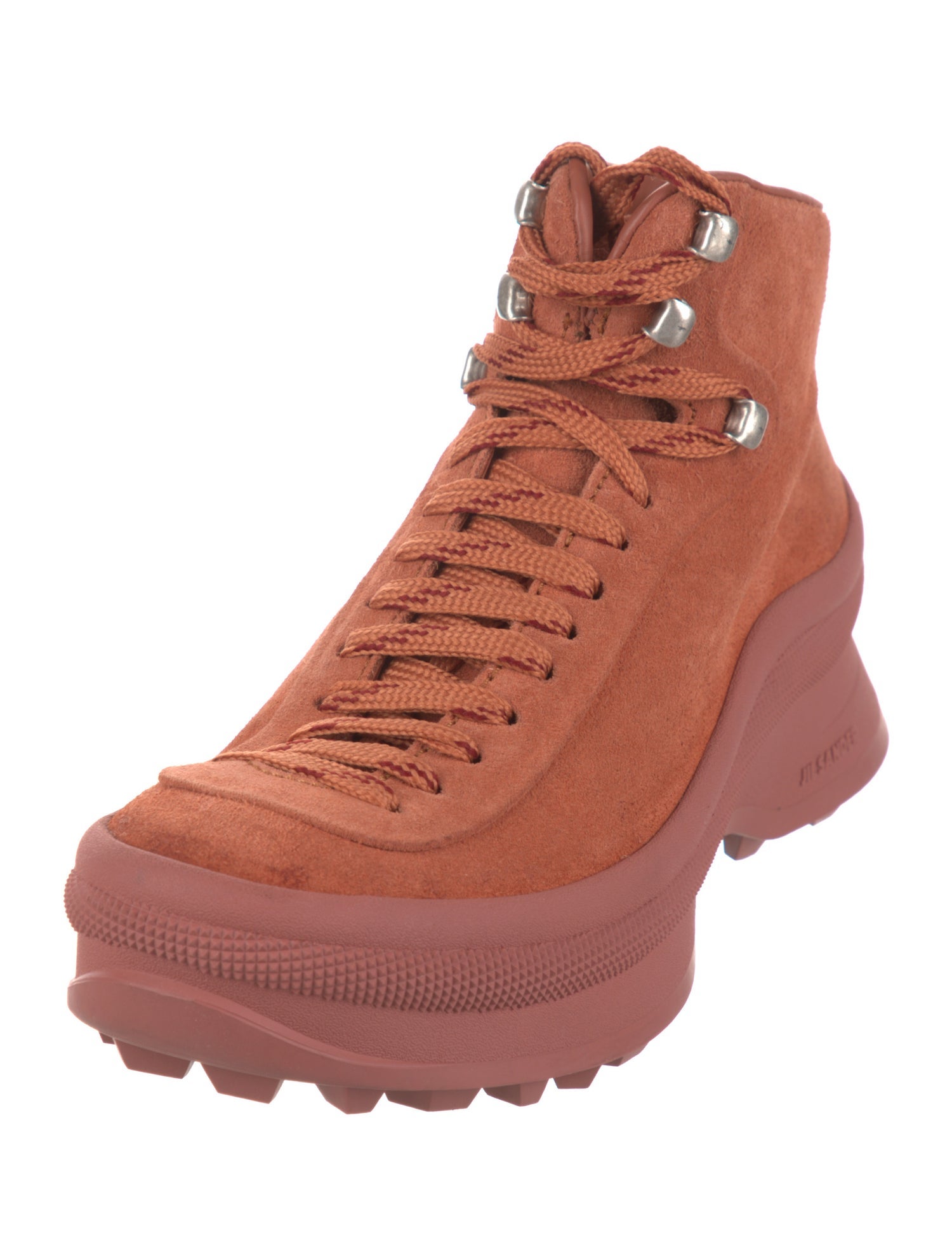 Jil Sander Suede Lace-Up Boots