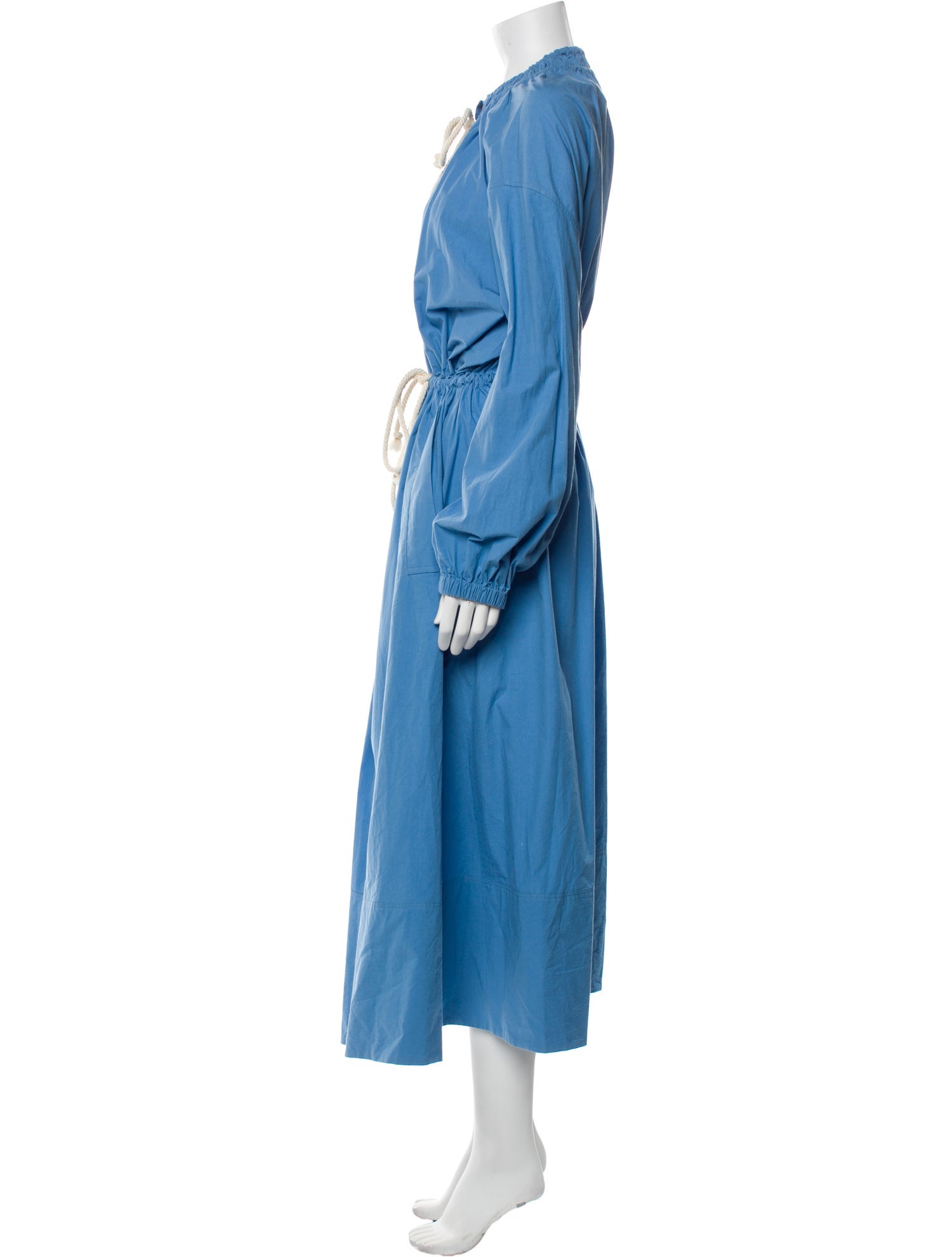Jil Sander Crew Neck Long Dress
