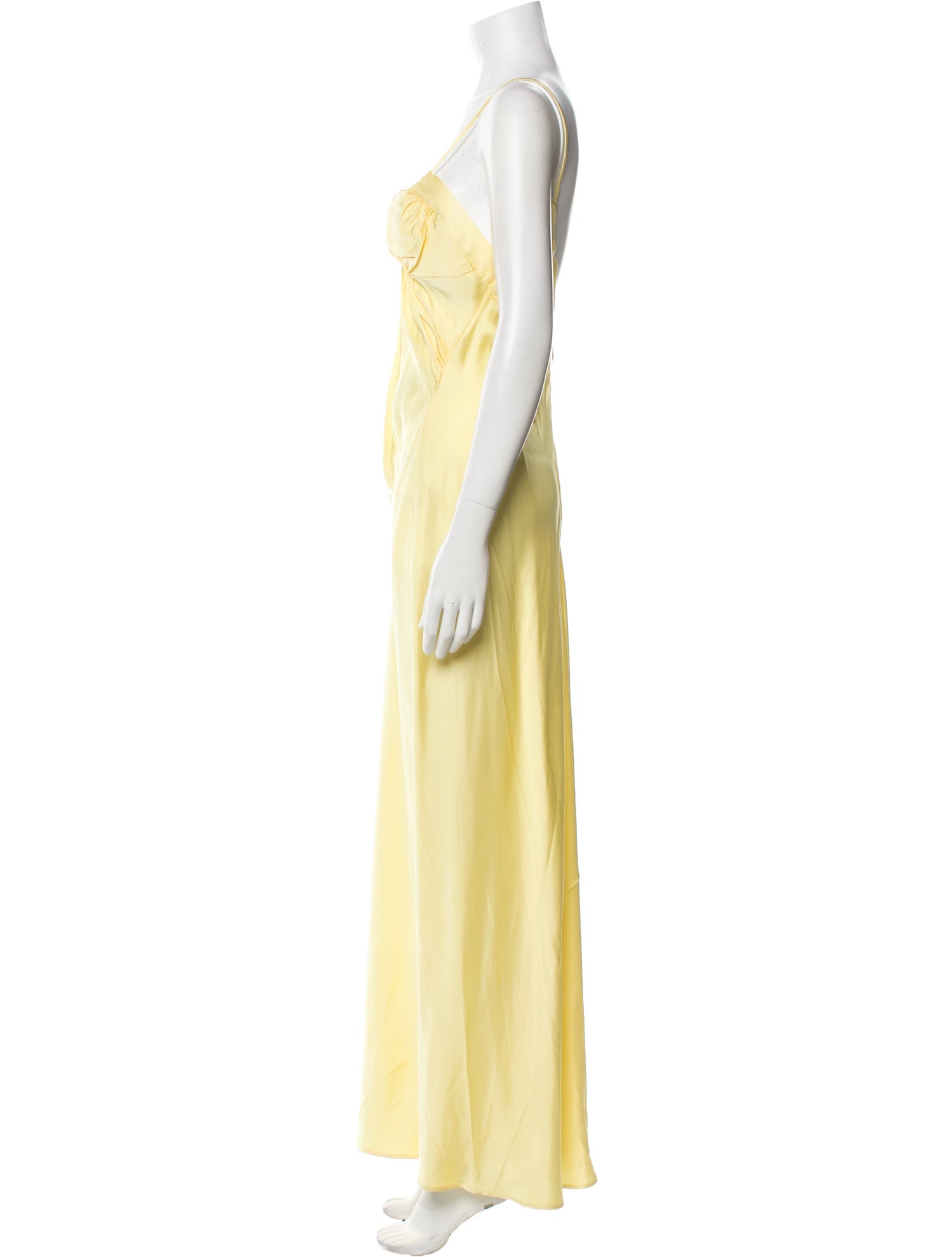 Jil Sander Square Neckline Long Dress
