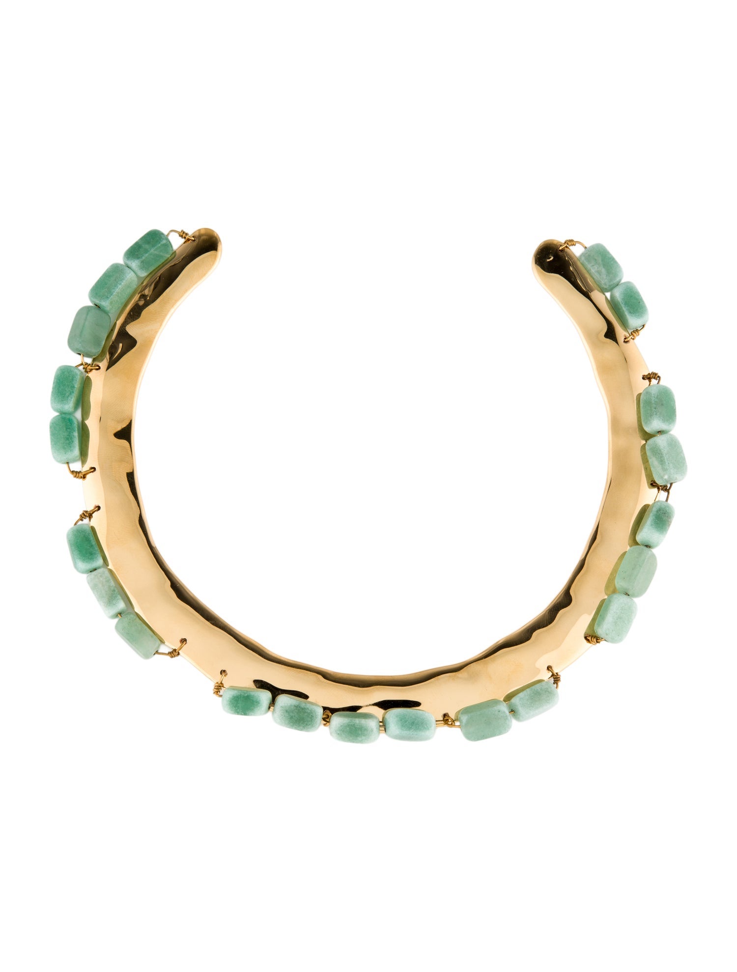 Jil Sander Stone 'Rough Nature' Choker Necklace