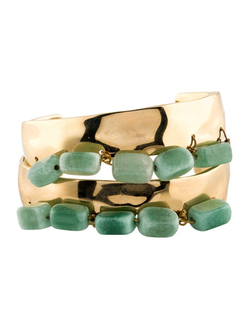 Jil Sander Stone Cuff Bracelet Set of two